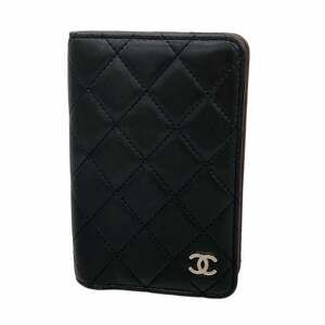 Chanel Matelasse Lambskin Black Notebook Cover for Women